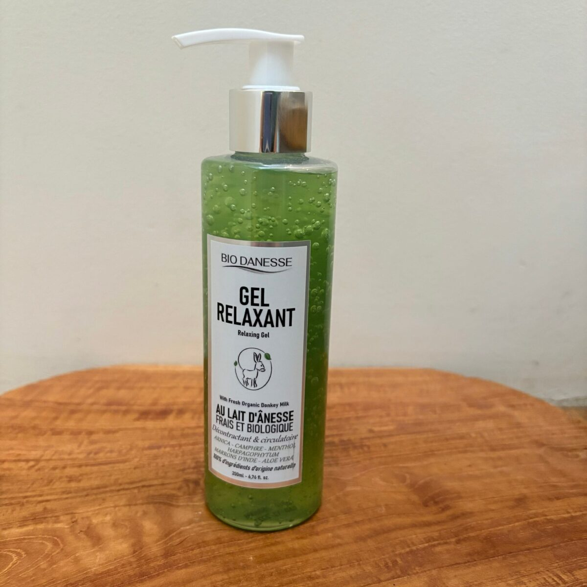 Gel relaxant au lait d’ânesse