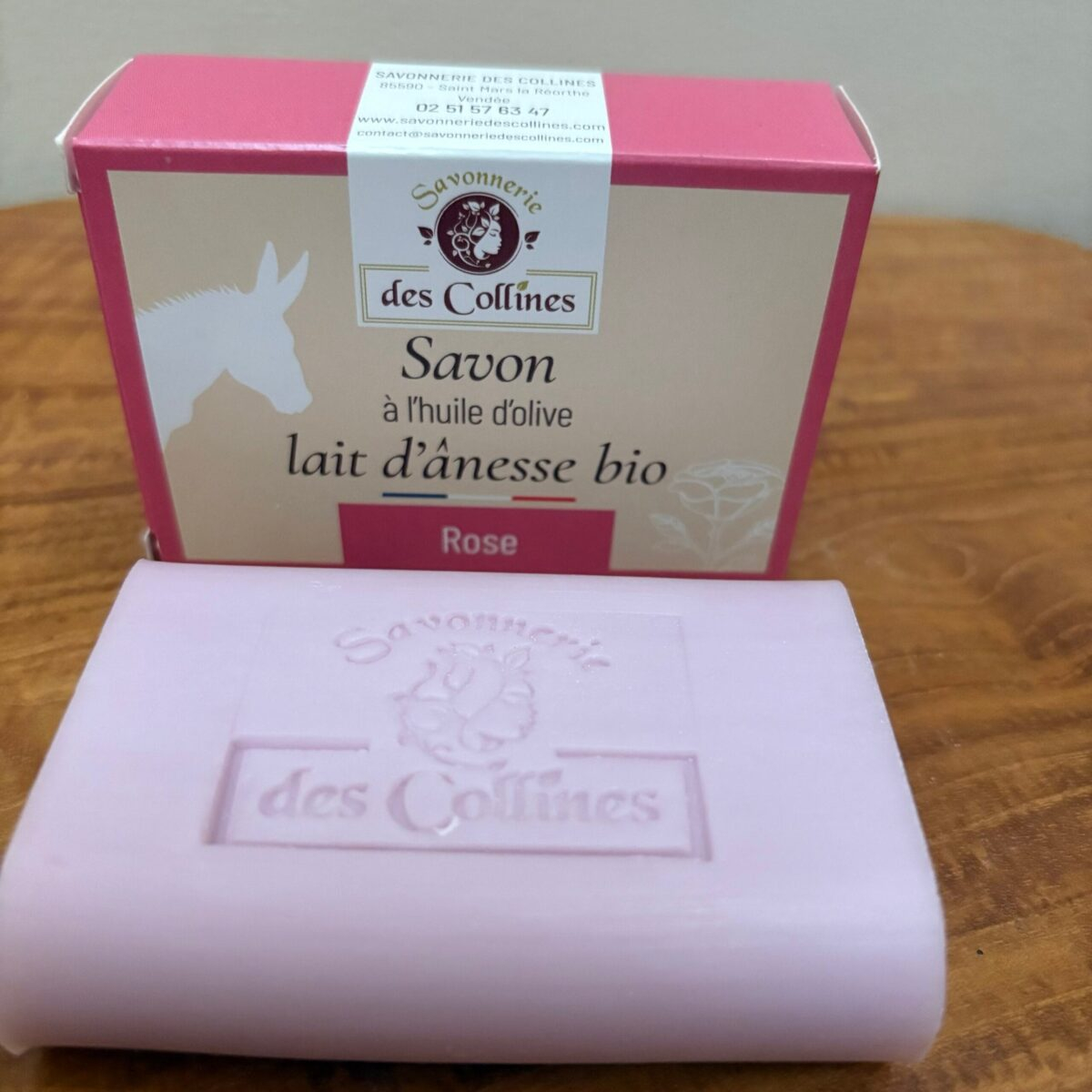 Savon au Lait d’Ânesse BIO parfum Rose