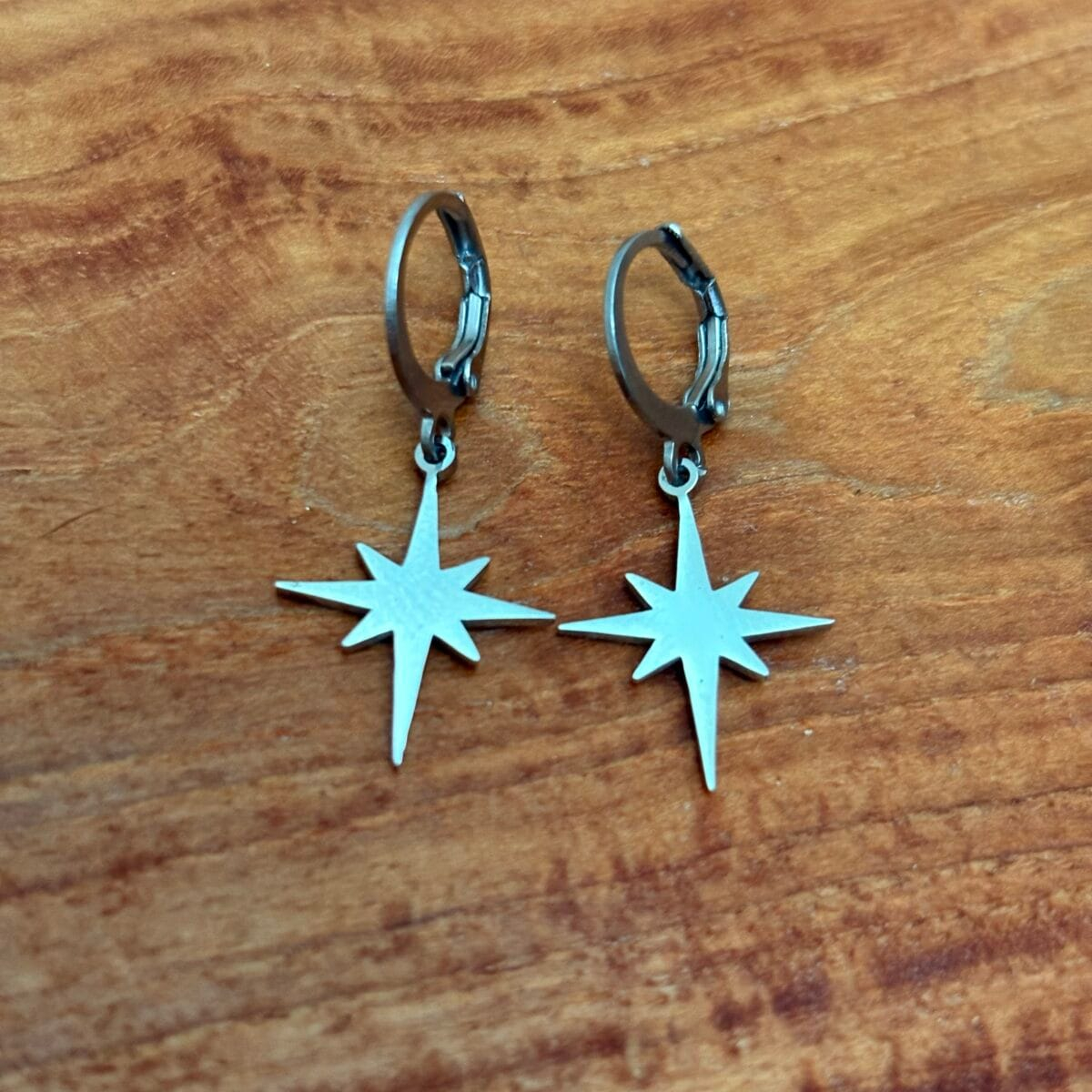 img_4075 Boucle d’oreille étoile argentée