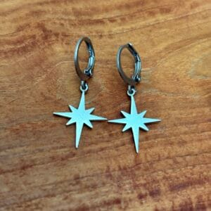 img_4075 Boucle d’oreille étoile argentée