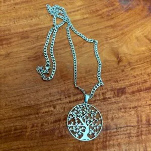Collier arbre de vie argenté