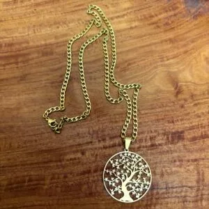 Collier arbre de vie doré