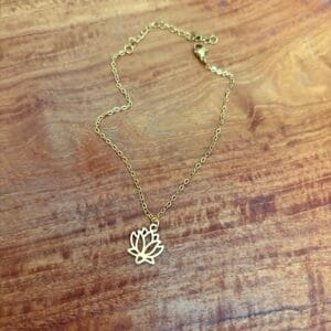 Bracelet de cheville lotus