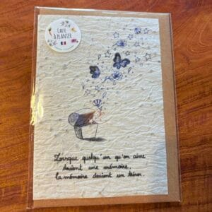 Carte à planter « éternelle pensée »