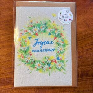 Carte à planter « joyeux anniversaire » n 2