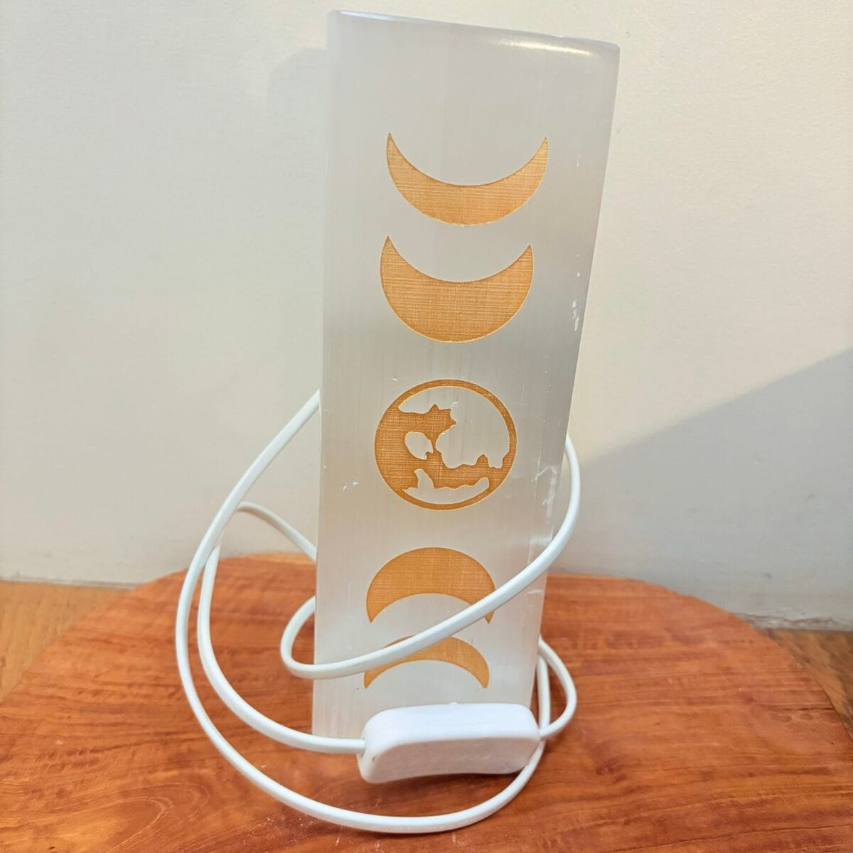 Lampe sélénite lune