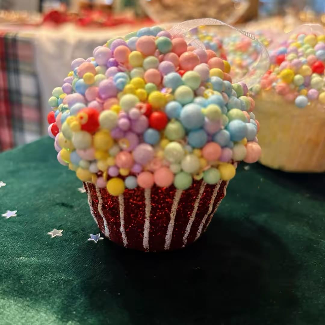 Muffin à suspendre - Rouge