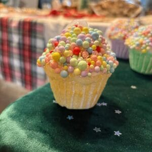 Muffin à suspendre - jaune