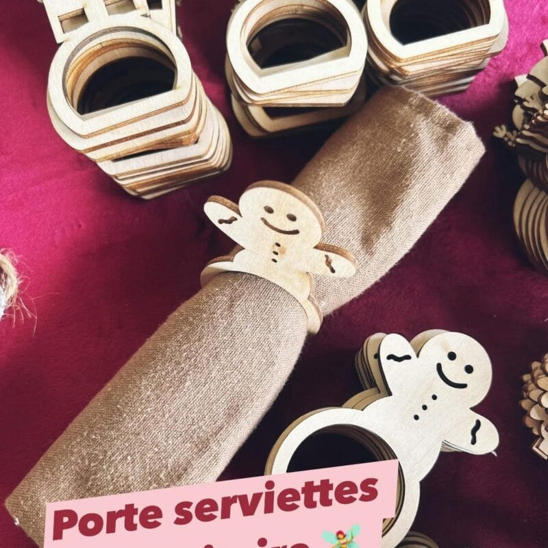 Rond de serviette - bois type 1