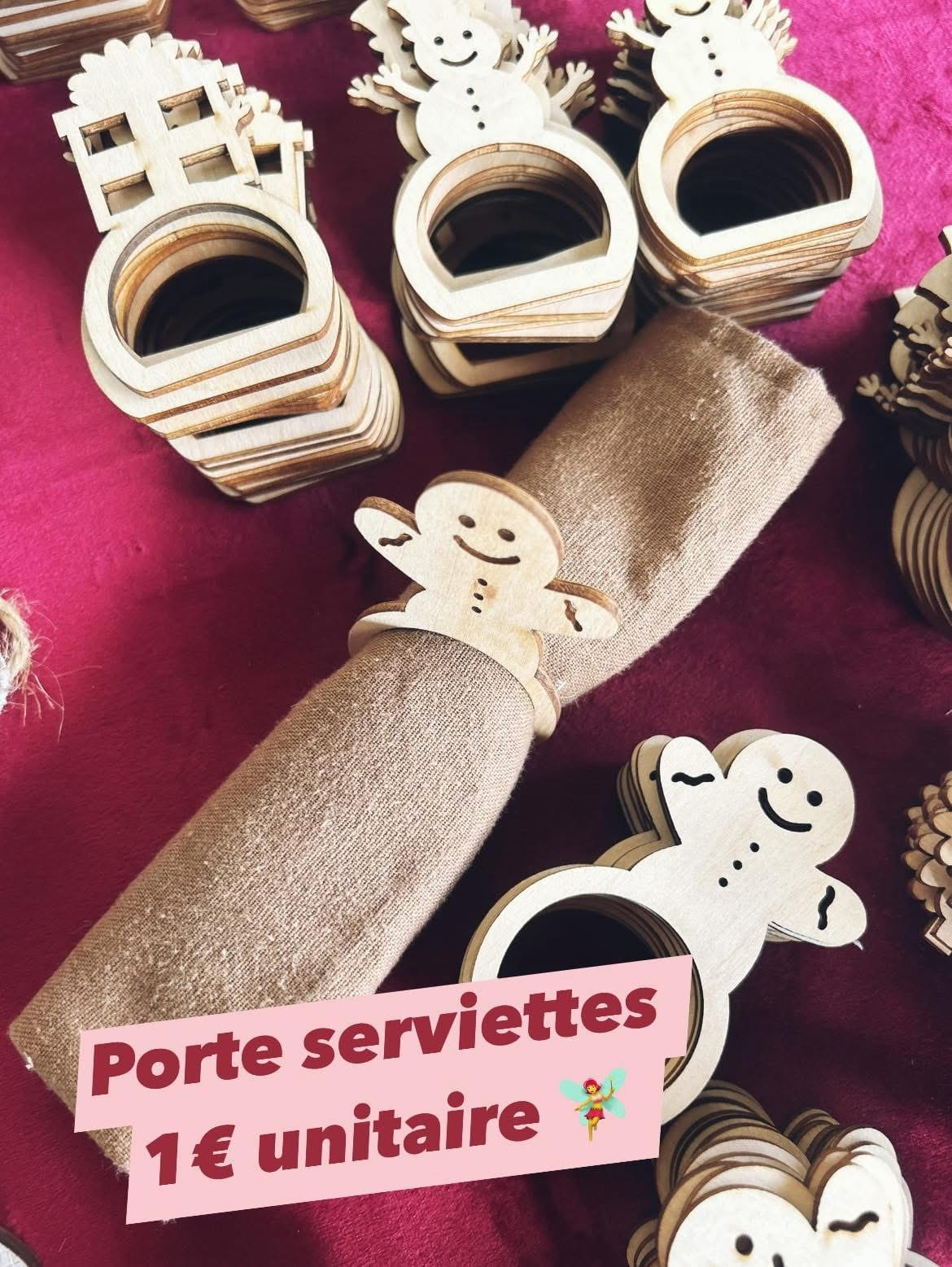 Rond de serviette - bois type 1