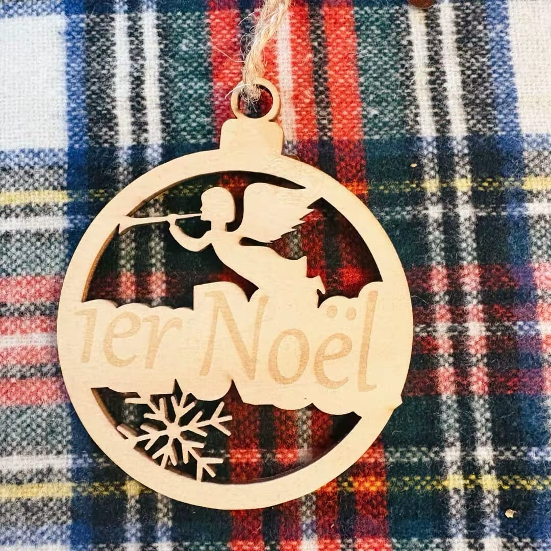 Boule de Noël - bois type 3