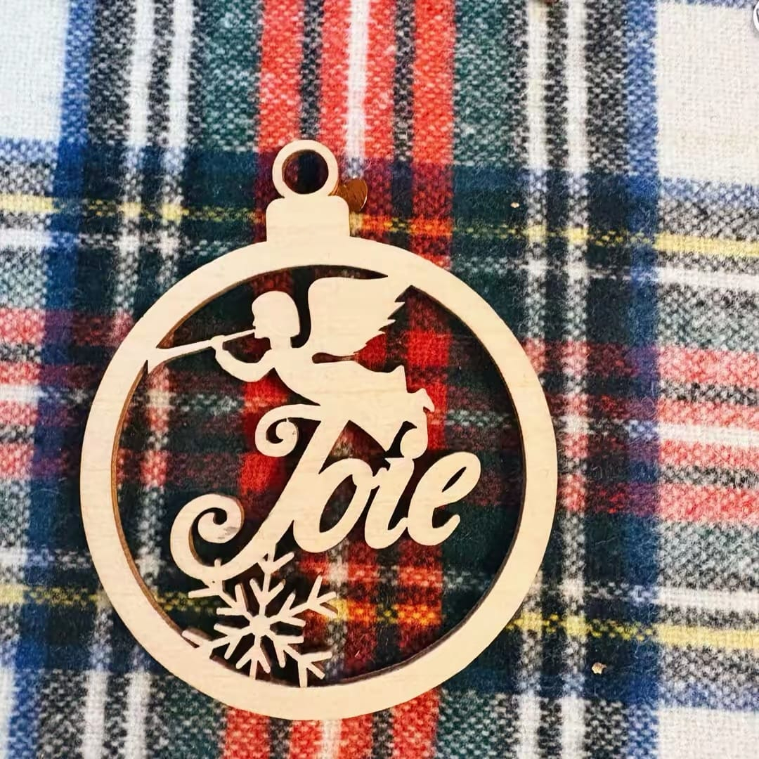 Boule de Noël - bois type 5