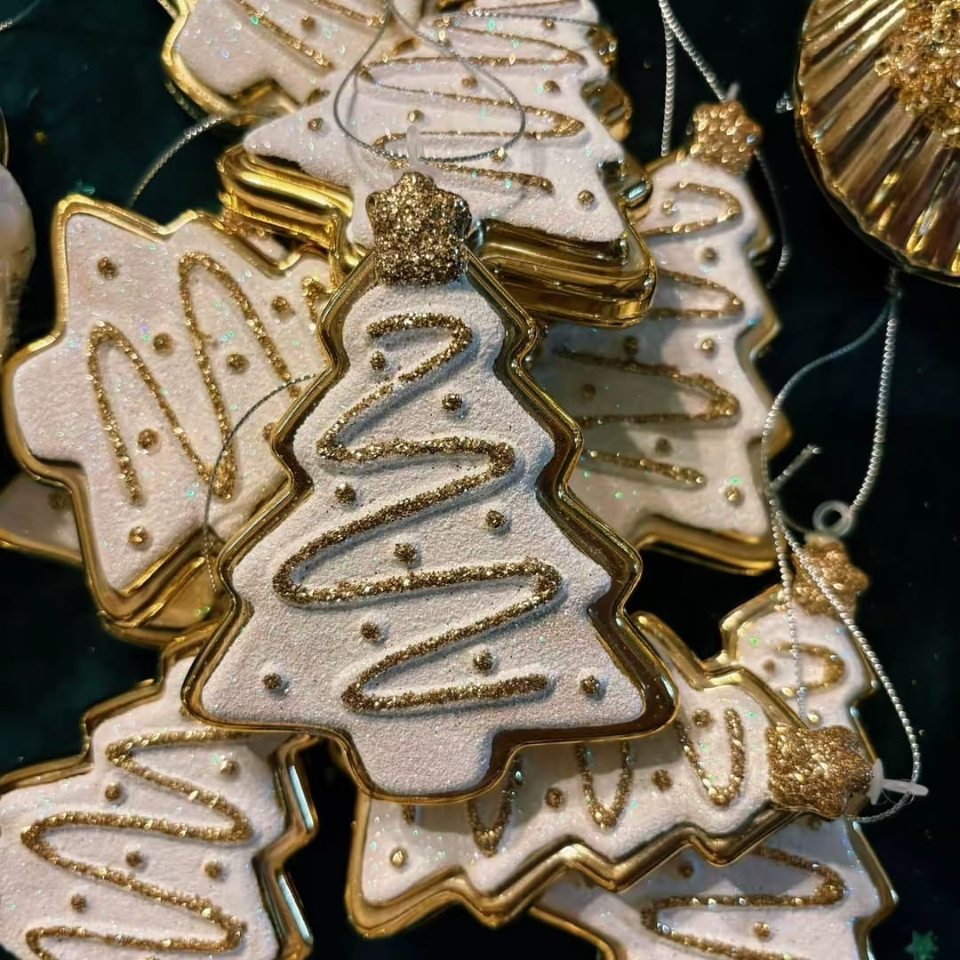 Sapin à suspendre - gamme dorée